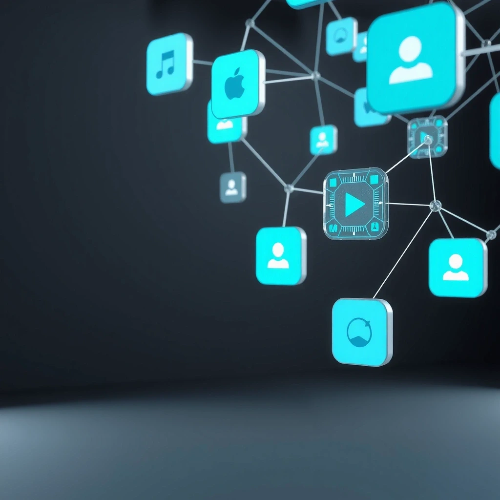 Abstract data network visualization